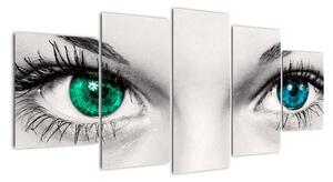 Obraz - detail zelených očí (Obraz 150x70cm)