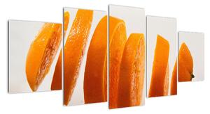 Moderný obraz - dieliky pomaranča (Obraz 150x70cm)