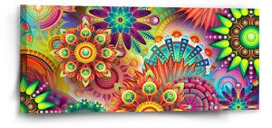 Sablio Obraz Farebné obrazce - 110x50 cm