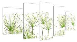 Obraz rastlín na bielom pozadí (Obraz 150x70cm)