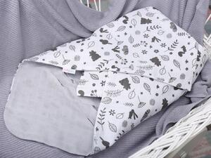 Vulpi Mušelínová deka do autosedačky Baby 80x80 Farba: sivá
