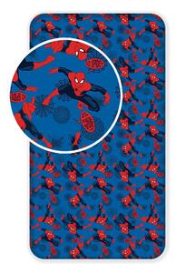 Detská bavlnená plachta Jerry Fabrics Spiderman, 90 x 200 cm