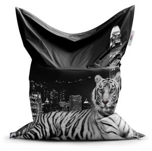 Sablio Sedací vak Mestský tiger - 150x100 cm