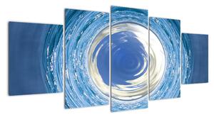 Moderný obraz - modrá abstrakcie (Obraz 150x70cm)