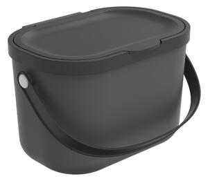 Závesný odpadkový kôš na dvierka, 3,2 l MINI-ALBULA, antracit