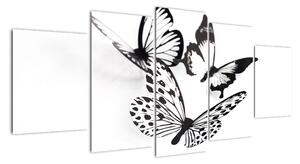 Obraz motýľov (Obraz 150x70cm)