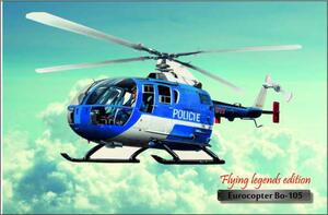 Helikoptéra Eurocopter Bo-105 - ceduľa 29cm x 20cm Plechová tabuľa