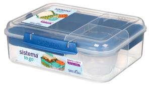 Sistema TO GO Trojkomorová krabička s nádobou na jogurt a 2 tácky 1,65 l