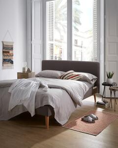 Sivá dvojlôžková posteľ Kave Home Lydia, 160×200 cm