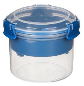 SISTEMA Box na jogurt a müsli, 2 komory+lyžica, SISTEMA, 530ml, mix farieb Farba škatuliek SISTEMA: Modrá