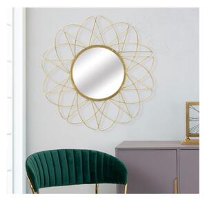 Nástenné zrkadlo v zlatej farbe Mauro Ferretti Amelie, ⌀ 81,5 cm