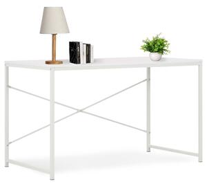 Počítačový stôl biely 120x60x70 cm