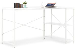 Počítačový stôl biely 120x72x70 cm