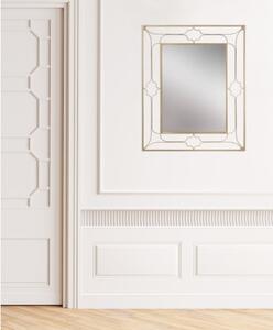 Nástenné zrkadlo v zlatej farbe Mauro Ferretti Balcony, 80 × 100 cm