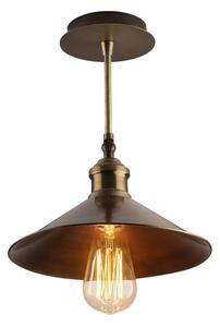 Stropné svietidlo v bronzovej farbe s kovovým tienidlom ø 24 cm Berceste – Opviq lights