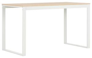 Počítačový stôl, bielo dubový 120x60x70 cm