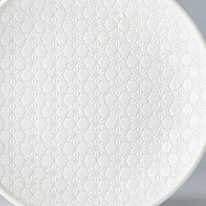 Biely keramický tanier Mij Star, ø 25 cm