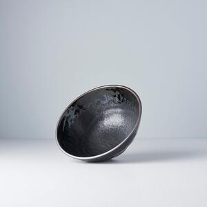 Čierna keramická miska na udon Mij Matt, ø 20 cm