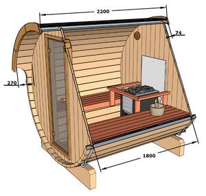 Hanscraft Sudová sauna 220
