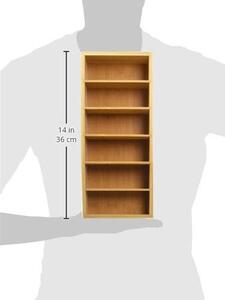 Kesper 70822 Univerzálny organizér bambus 6 priehradiek 15 x 7 x 35 cm