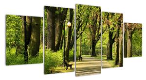 Cesta v parku - obraz (Obraz 150x70cm)