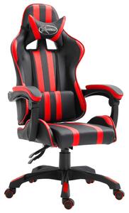 Herná stolička, červená, umelá koža