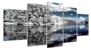 Zimná krajina - obraz (Obraz 150x70cm)