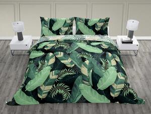 Bavlnená súprava posteľnej bielizne s motívom listov banánovníka TRENDY 160 x 200 cm
