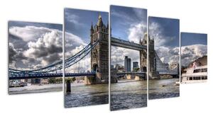 Tower Bridge - moderné obrazy (Obraz 150x70cm)
