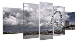 Londýnske oko (London eye) - obraz (Obraz 150x70cm)