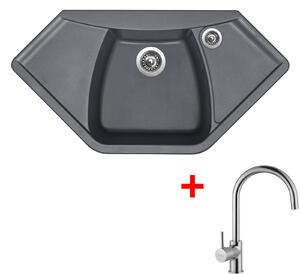 Set Sinks NAIKY 980 Titanium + VITALIA Chróm
