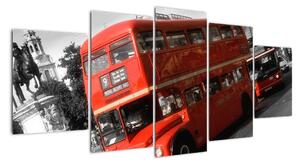 Anglický autobus Double-decker - obraz (Obraz 150x70cm)