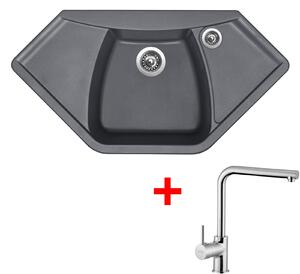 Set Sinks NAIKY 980 Titanium + ELKA Chróm