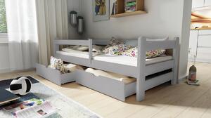 Detská posteľ Alis DP 018 so zásuvkami - 80x160 cm - šedá
