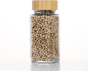 Usporadejto.cz Hranatá korenička s bambusovým viečkom DECOR, 120 ml (1 ks)