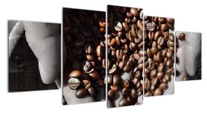 Kávové zrná - obraz (Obraz 150x70cm)