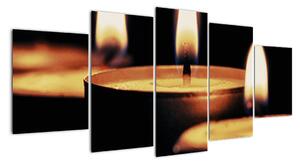 Horiace sviečky - obraz (Obraz 150x70cm)