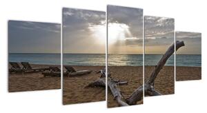 Pláž - obraz (Obraz 150x70cm)