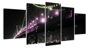 Nočný most - obraz (Obraz 150x70cm)