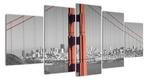 Golden Gate Bridge - obrazy (Obraz 150x70cm)