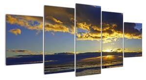 Západ slnka na mori - obraz na stenu (Obraz 150x70cm)