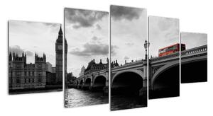 Londýn - moderný obraz (Obraz 150x70cm)