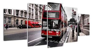 Double-decker v Londýne (Obraz 150x70cm)