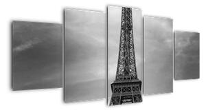 Trabant u Eiffelovej veže - obraz na stenu (Obraz 150x70cm)