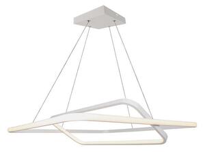 Biele závesné LED svietidlo dizajnové 60cm 48W stmievateľné Farba svetla Teplá biela – LED lustre a svietidlá > LED lustre