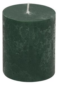 Zelená sviečka RUSTIC 6,5x8 cm