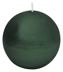 Sviečka guľa zelená RUSTIC 8 cm