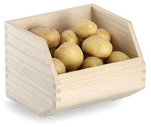 Zeller Present Drevený organizér, úložný box, 1-komorový - ZELLER CAJA, 1 ks, 21x19x16