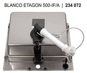 Nerezový drez Blanco ETAGON 500-IF/A nerez hodvábny lesk