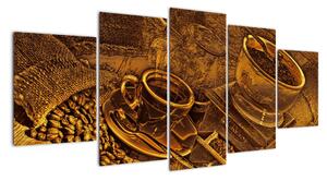 Obraz kávových zŕn na stenu (Obraz 150x70cm)
